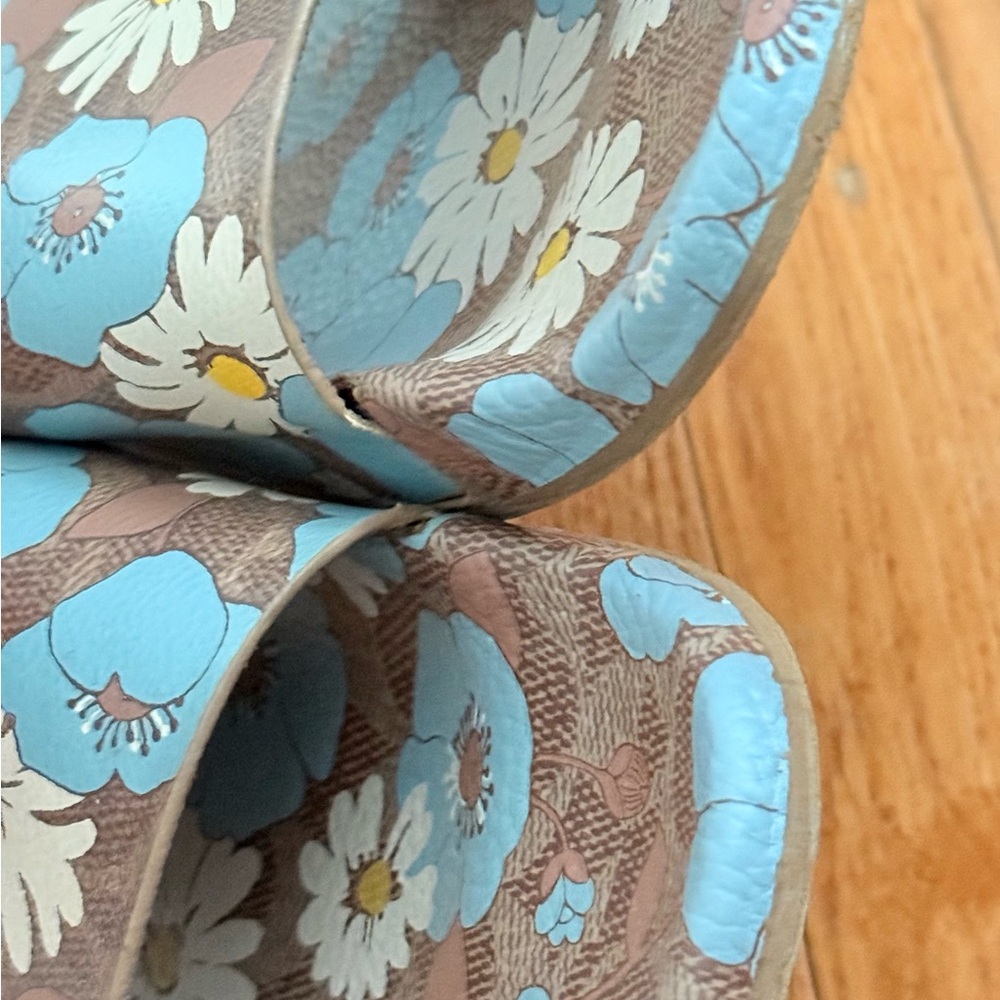 Coach Blue and Brown Casual Sandals - Picture 4 of 5